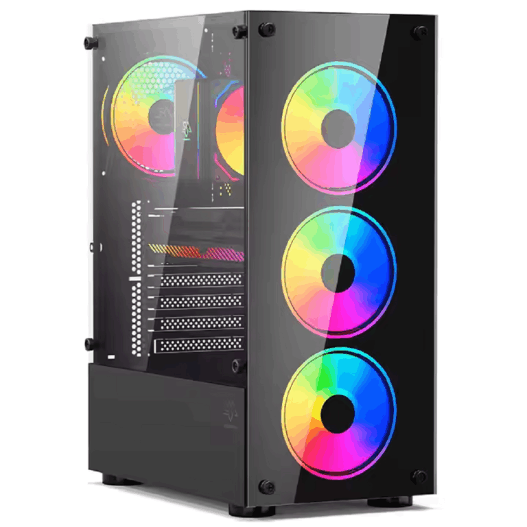 CASE GAMER SNOWMAN CS010 COLOR NEGRO SIN VENTILADORES - TECNO GARANTIA ...