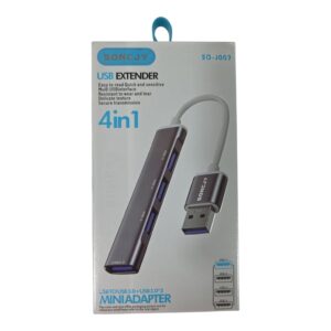 Hub USB 3.0 de 4 puertos ( 1 USB 3.0 + 3 USB 2.0) SONCJY