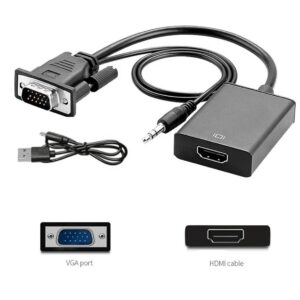 Adaptador VGA con audio a HDMI