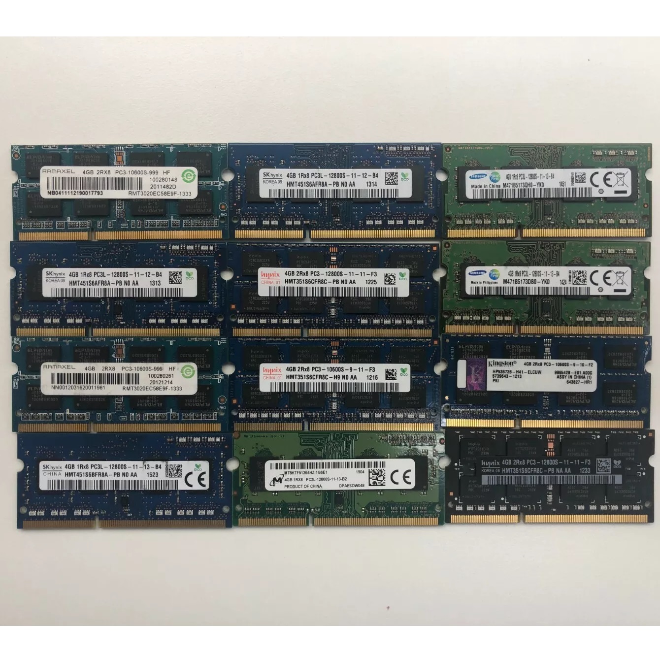 Memoria Ram 4GB DDR3/DDR3L Usada Para Laptop Marcas Varias