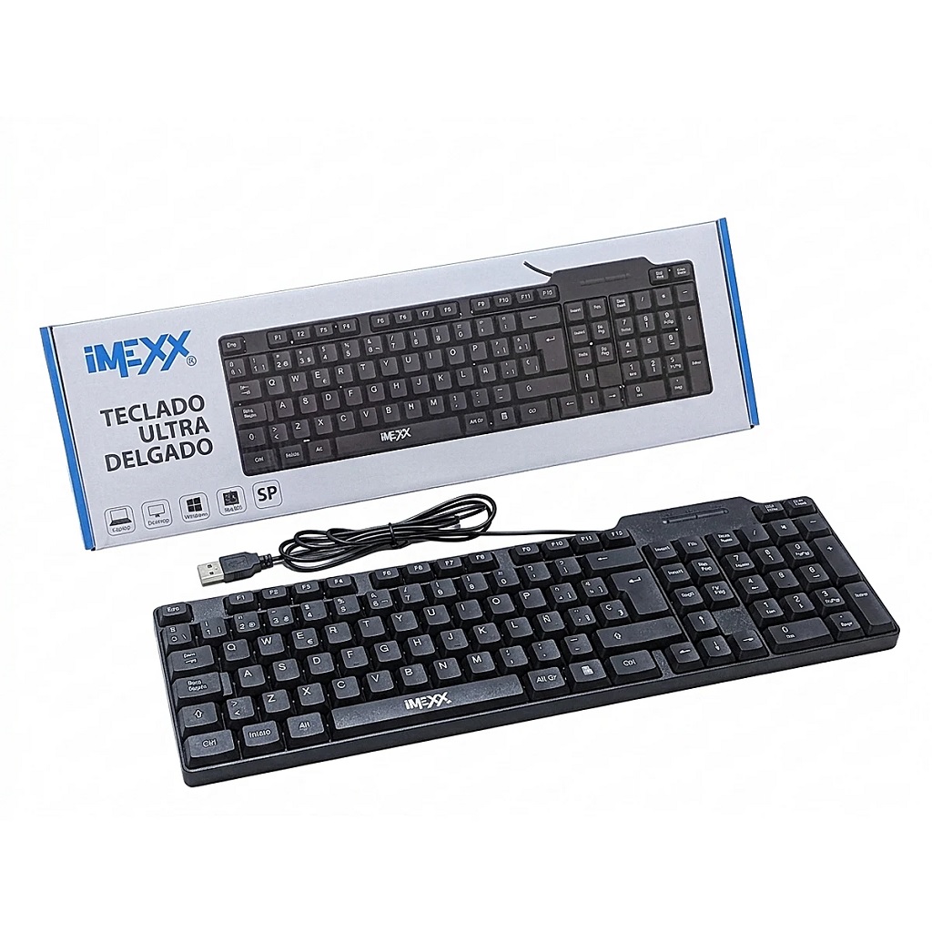 Teclado Usb En Español Negro Imexx