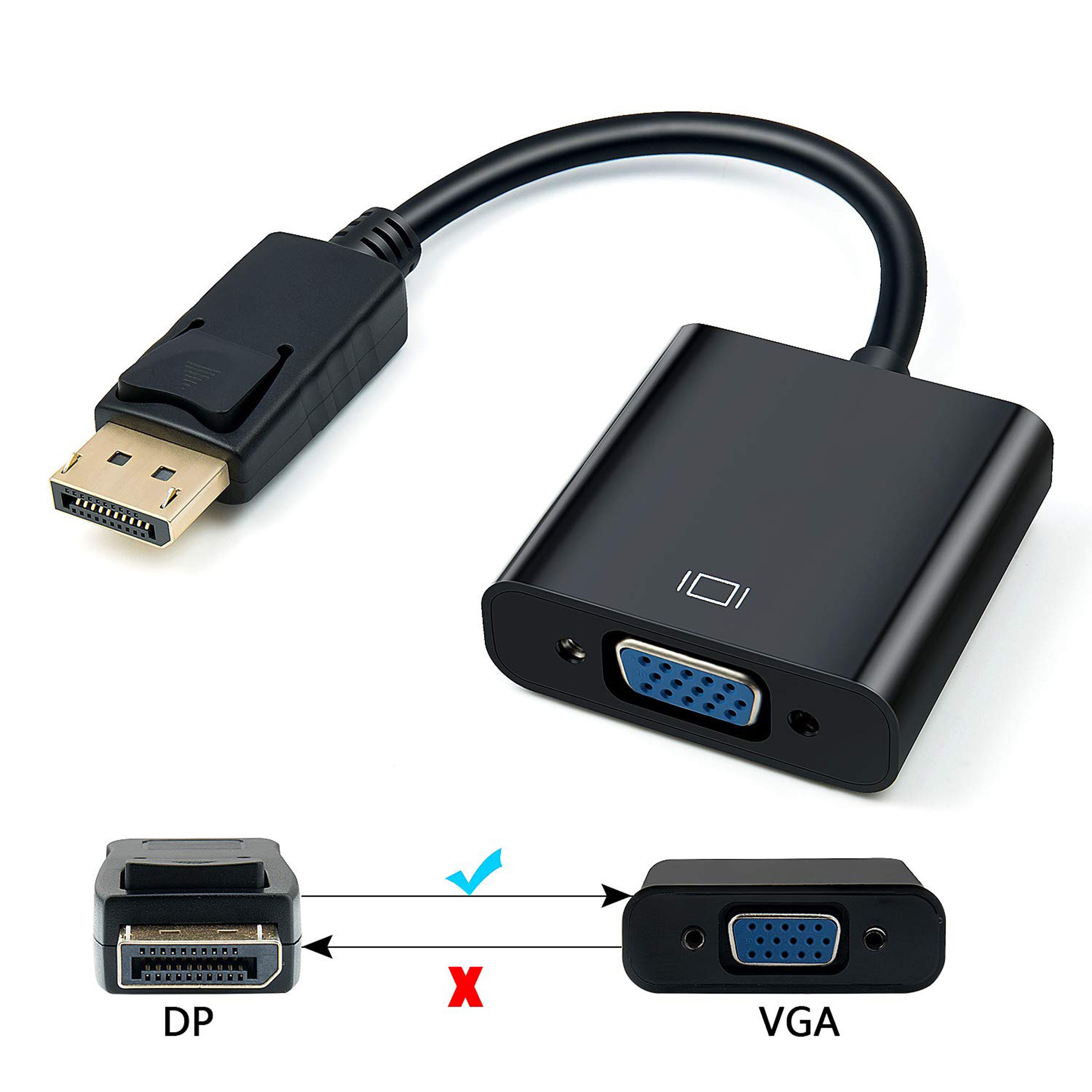 Adaptador DisplayPort a VGA.