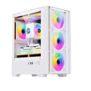 CASE GAMER SNOWMAN CS084 PRO BLANCO SIN VENTILADORES