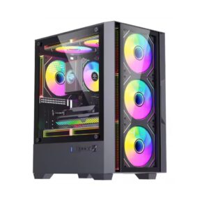 CASE GAMER SNOWMAN CS084 PRO NEGRO SIN VENTILADORES