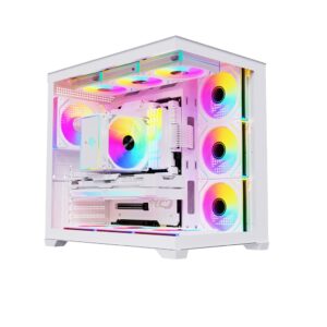 Case Gamer SNOWMAN CS015 Blanco SIN VENTILADORES