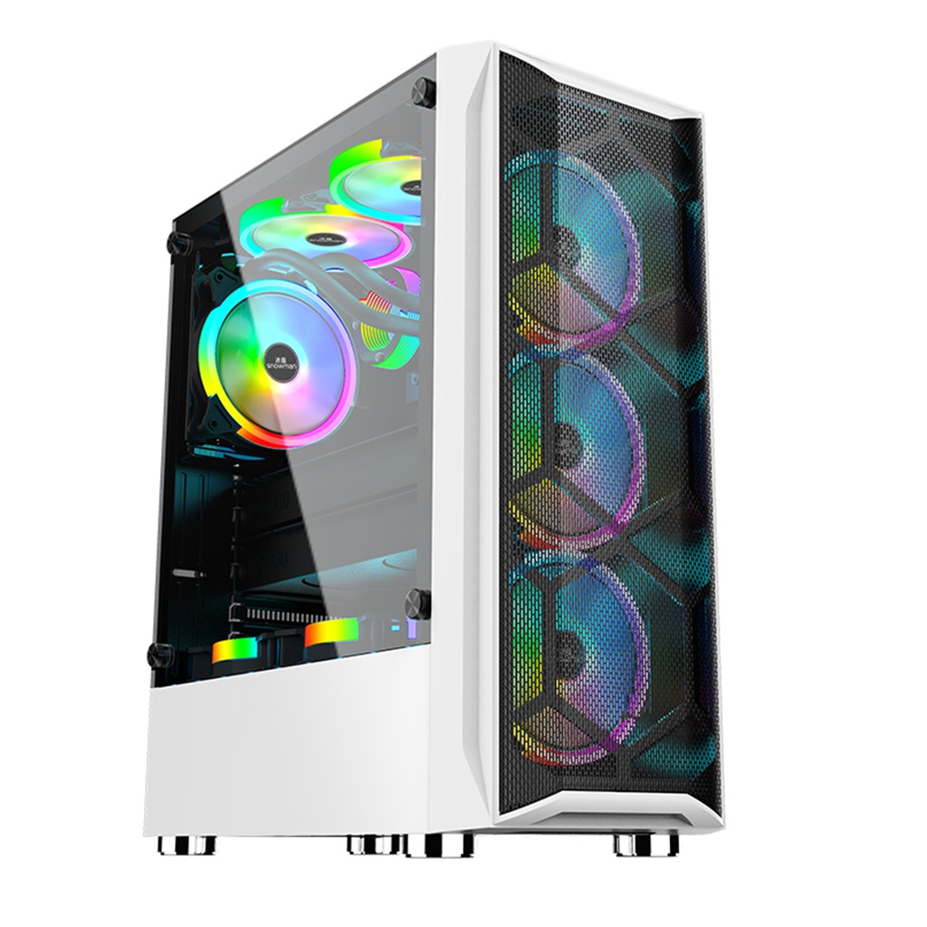 Case Gamer SNOWMAN CS008 Blanco SIN Ventiladores.