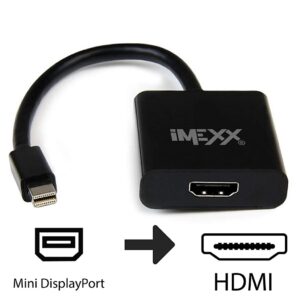 Adaptador Mini DisplayPort (Macho) a HDMI (Hembra) Imexx IME-19867