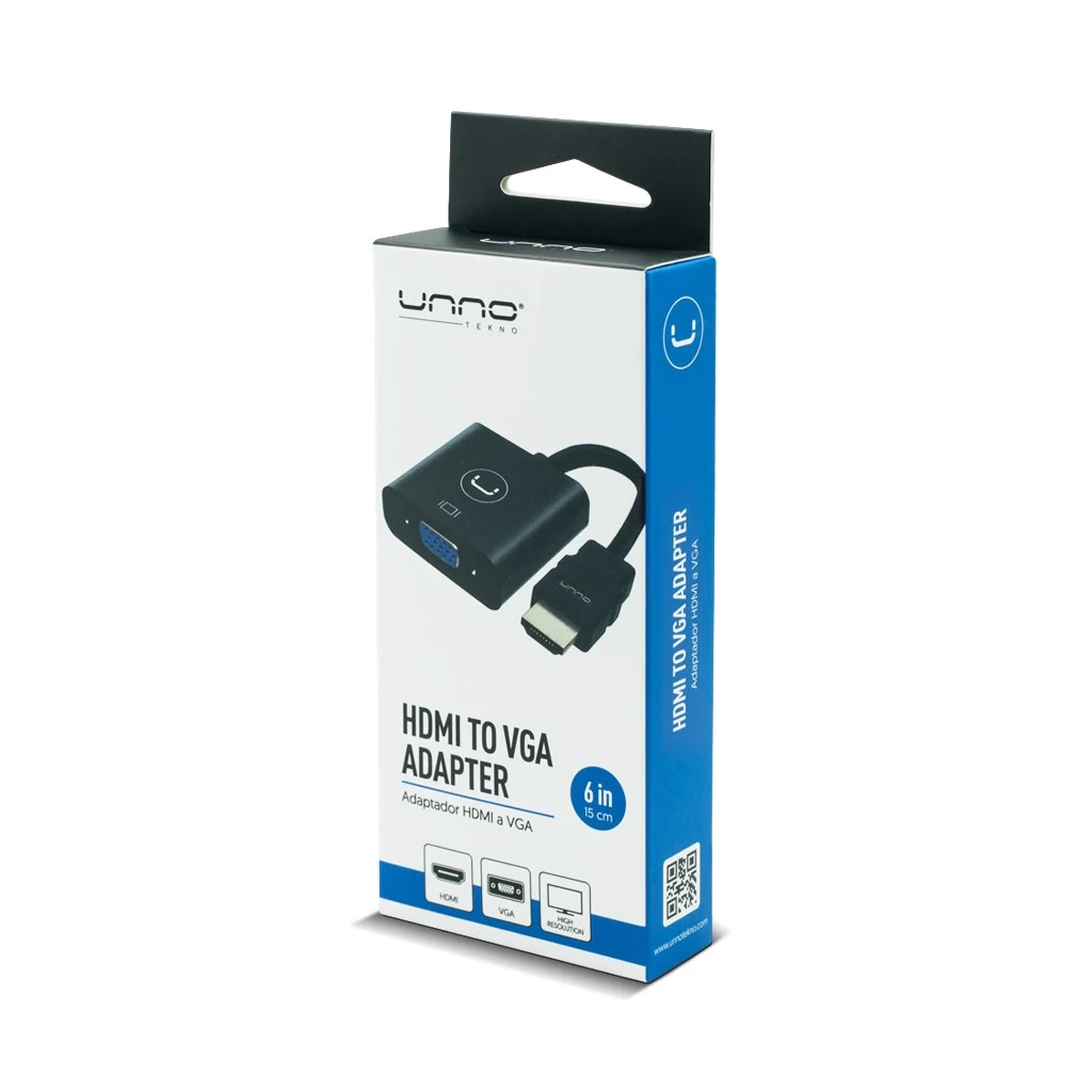 Adaptador Hdmi A Vga – Ad4202bk Unno Tekno
