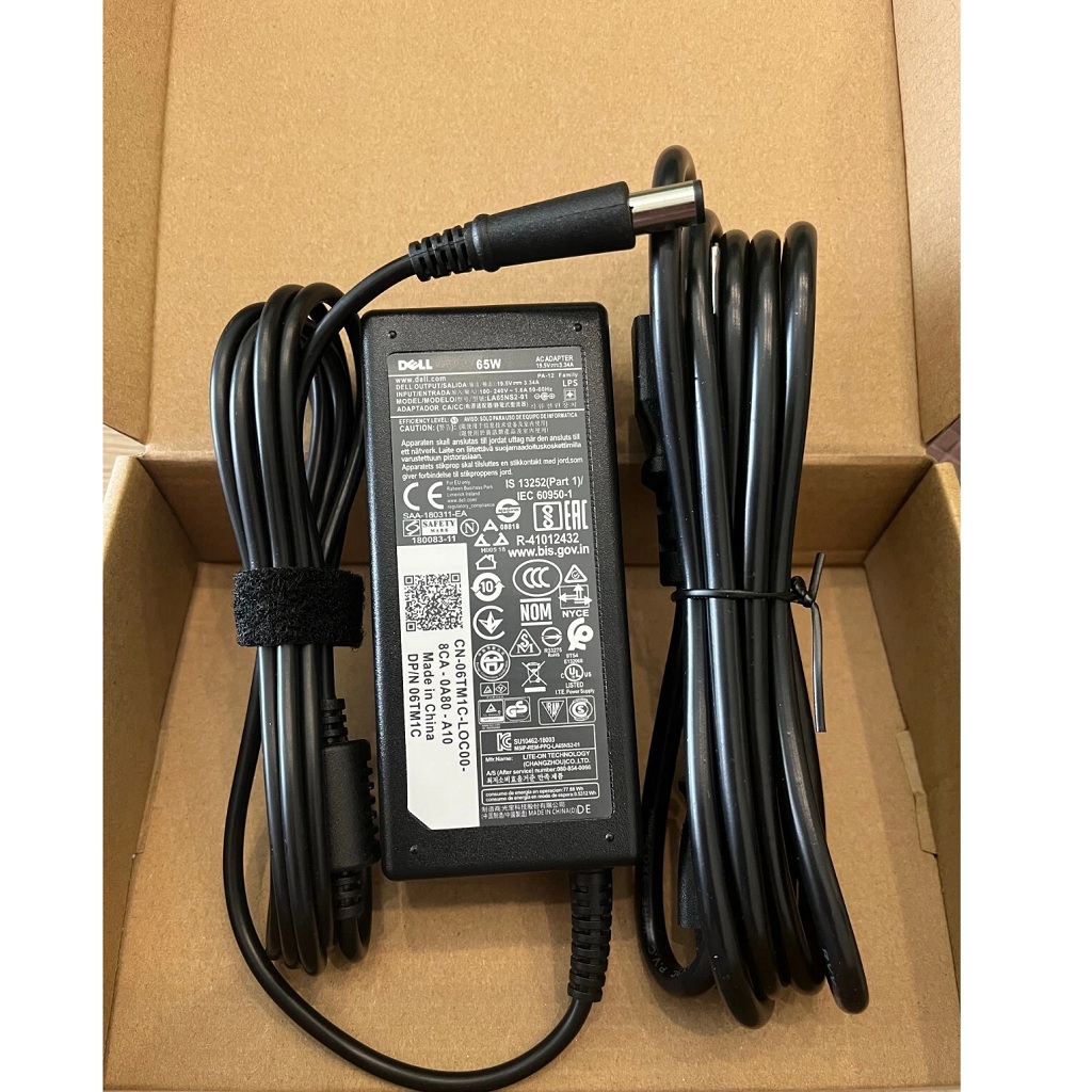 Cargador Laptop Dell Original 65W punta gruesa 7.4MM X 4.5MM