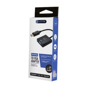 Adaptador Display Port To Vga Unno Tekno Ad3006bk