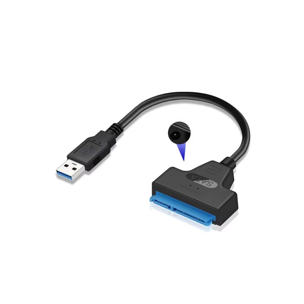 Adaptador Sata 2.5" a USB 3.0 con puerto plug 12v